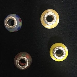 polka dot Pandora beads